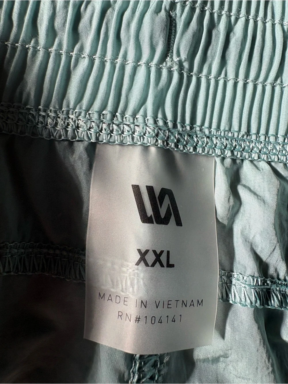 Men's Athletic Shorts in Aqua Green with Elastic Waist
